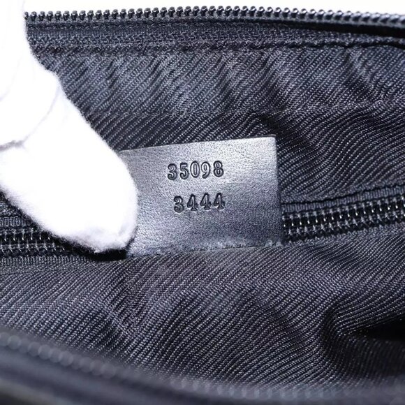 GUCCI GG Canvas Shoulder Bag Gray Silver - Picture 12 of 15